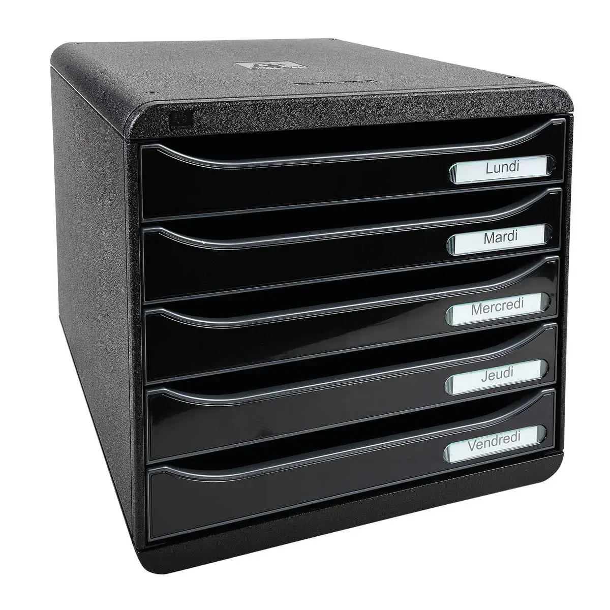 BIG-BOX PLUS - Noir/noir glossy - EXACOMPTA photo du produit