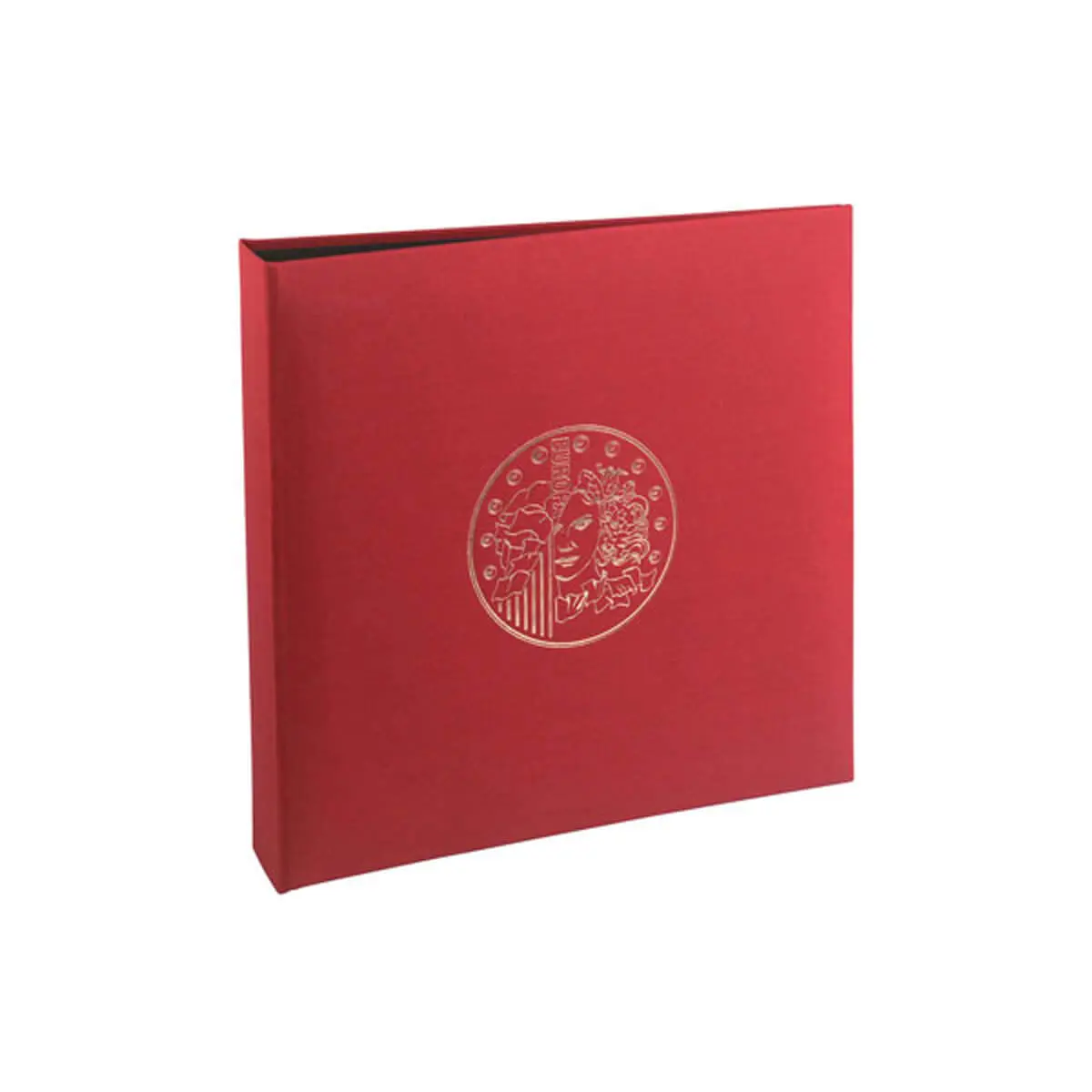 Classeur numismatique + 5 feuilles plastique - 24,5x25 cm - Bordeaux - EXACOMPTA photo du produit
