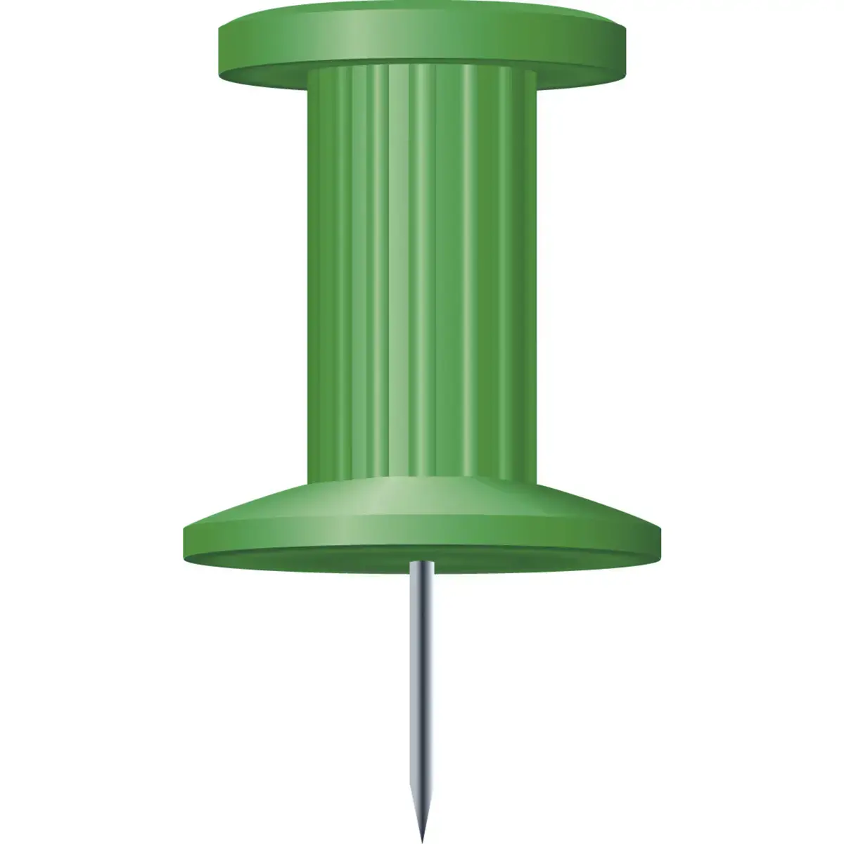 Bo&icirc;te de 25 &eacute;pingles Push Pins - Hauteur de pointe 7mm - 10mm de diam&egrave;tre - Vert - EXACOMPTA photo du produit