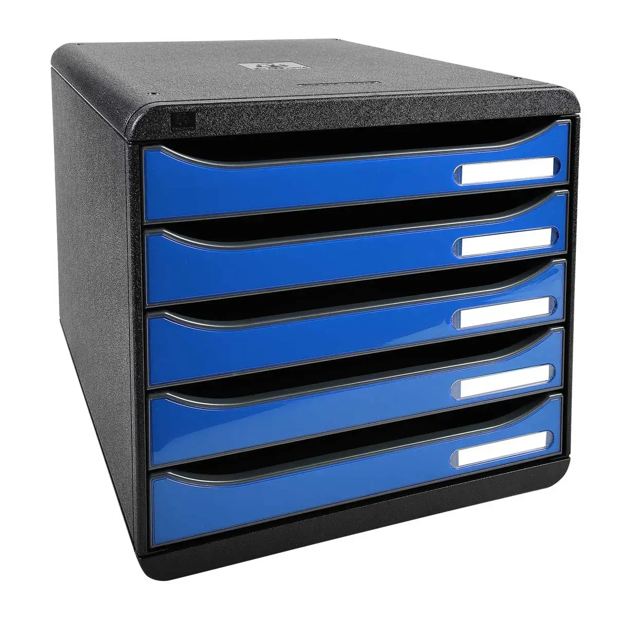 BIG-BOX PLUS - Noir/bleu glac&eacute; glossy - EXACOMPTA photo du produit