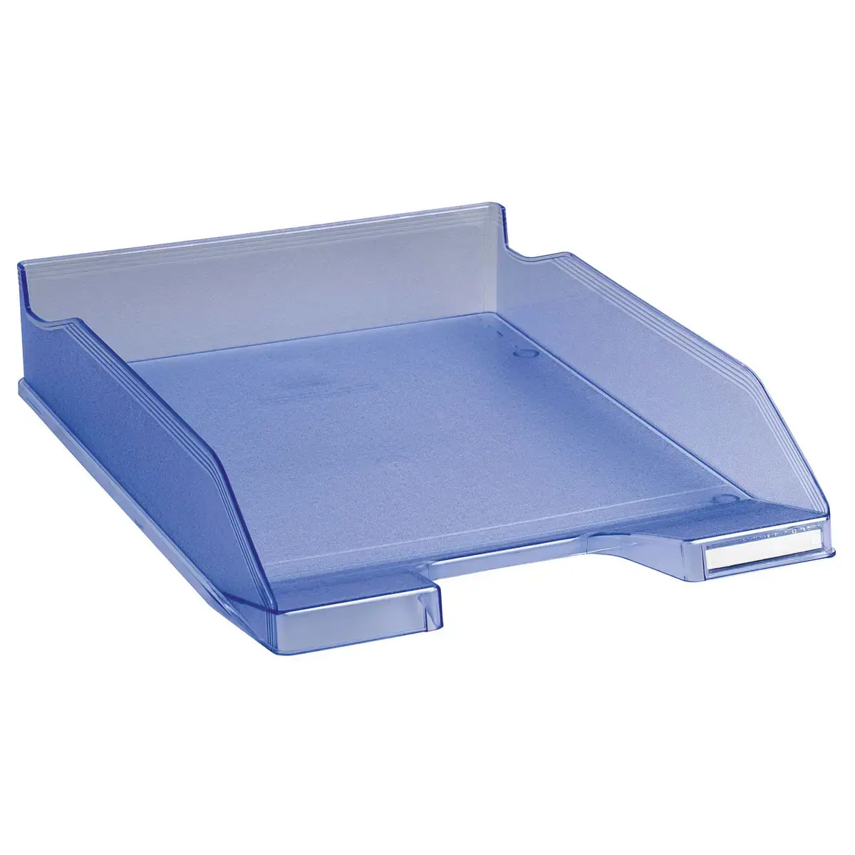 Corbeille &agrave; courrier COMBO MIDI Violet translucide - Bleu glac&eacute; translucide - EXACOMPTA photo du produit