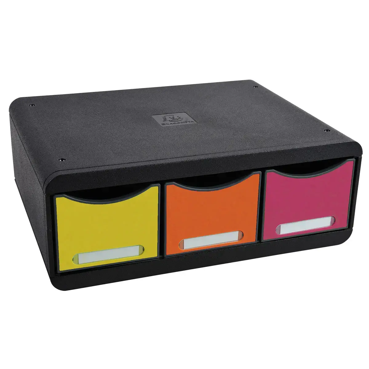 TOOLBOX MAXI 3 tiroirs - Noir/arlequin - EXACOMPTA photo du produit