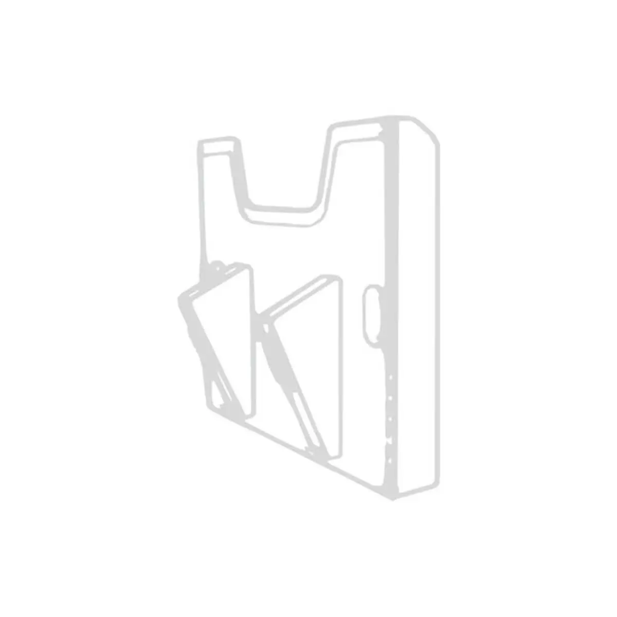 &Eacute;l&eacute;ment mural A4 horizontal - Gris lumi&egrave;re - EXACOMPTA photo du produit