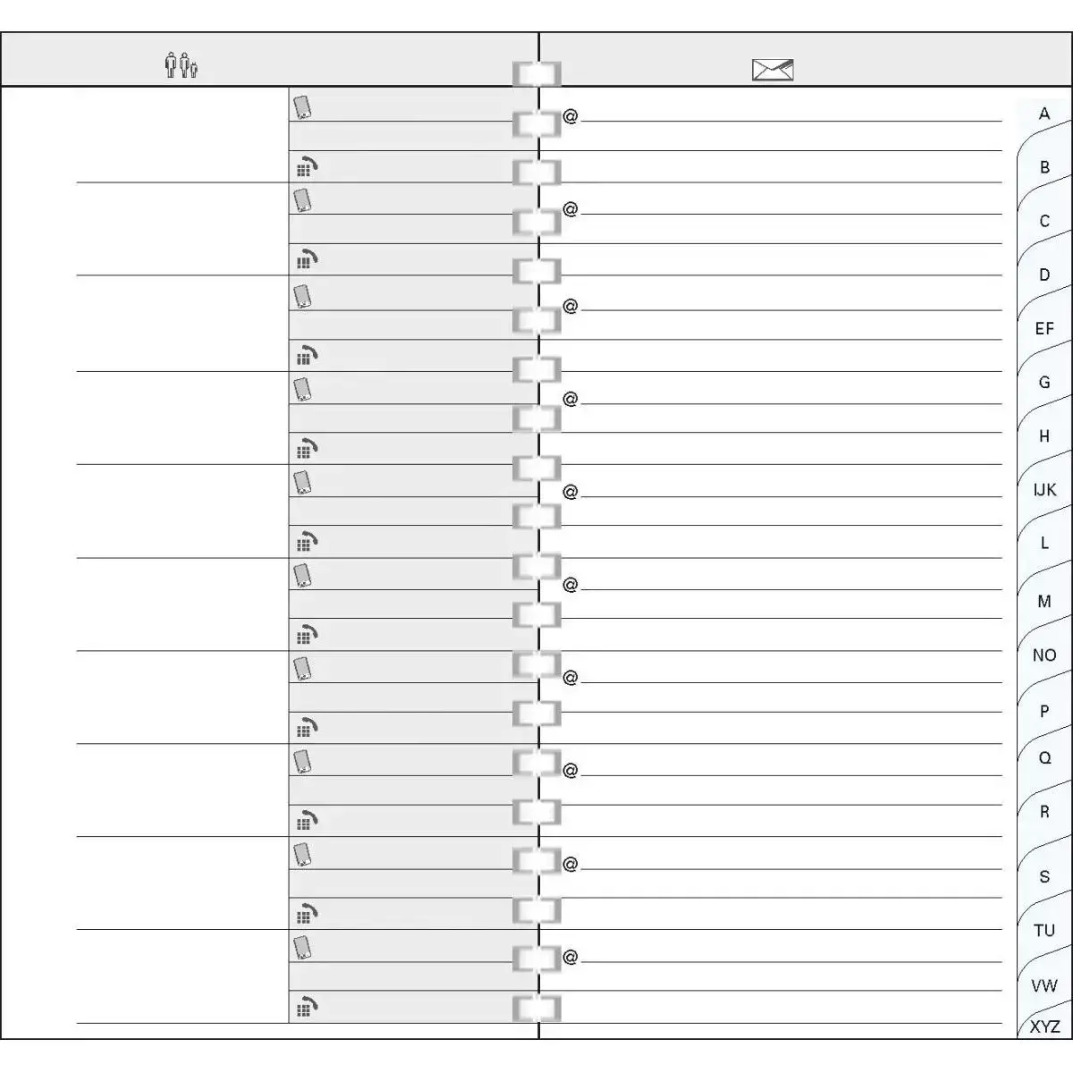 Répertoire poche Méline 16x9 spiralé - EXACOMPTA photo du produit