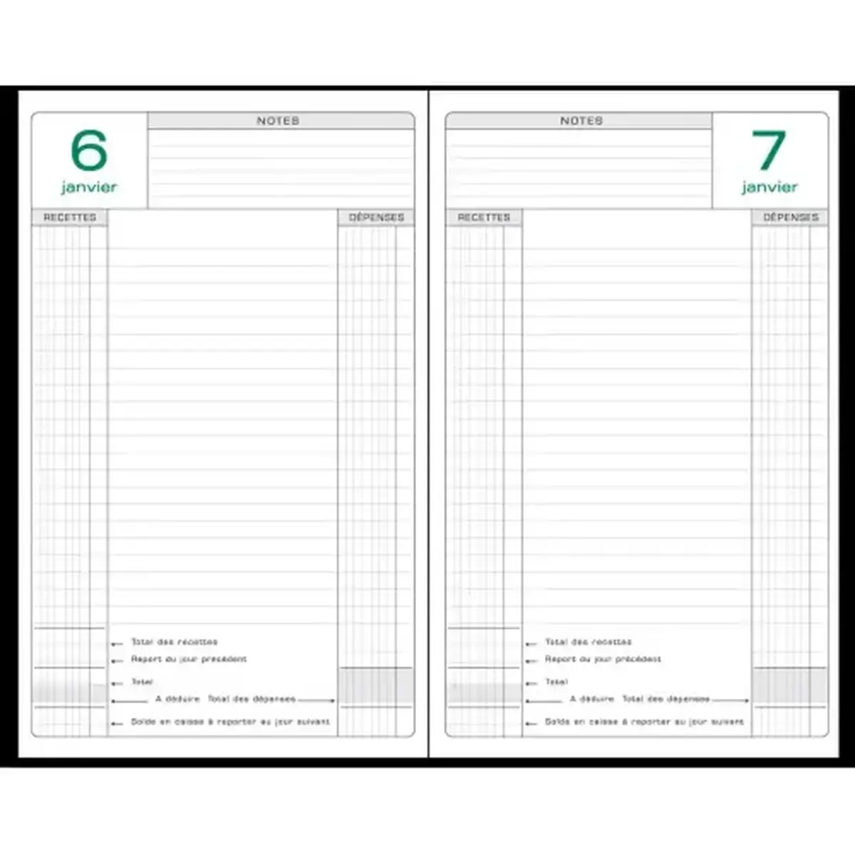 Agenda bureau 14.8 x 21 perpétuel caisse coul - Exacompta photo du produit