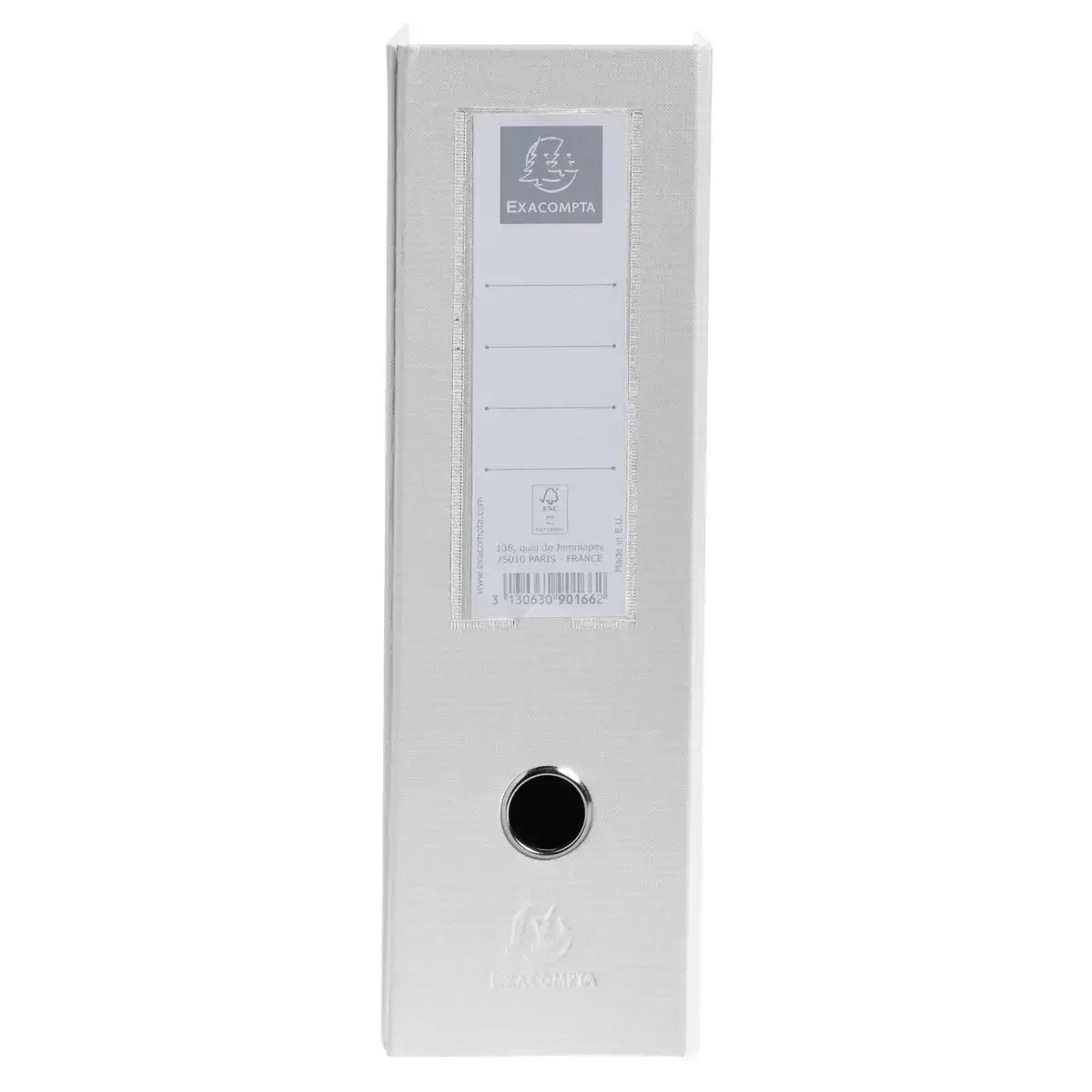 Porte revue Dos 100mm PP Blanc photo du produit