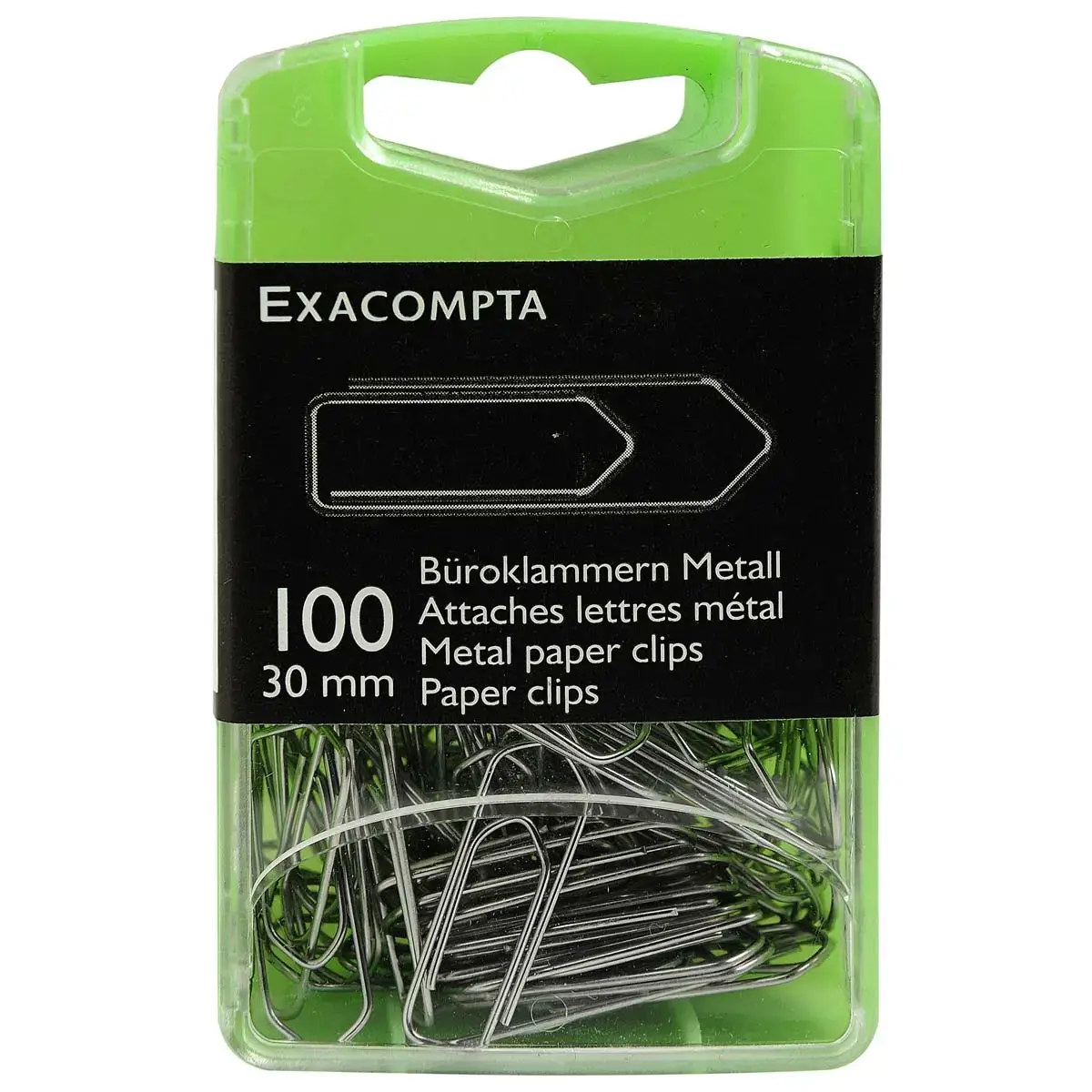 Bo&icirc;te de 100 attaches lettres en m&eacute;tal 30 mm - Exacompta photo du produit