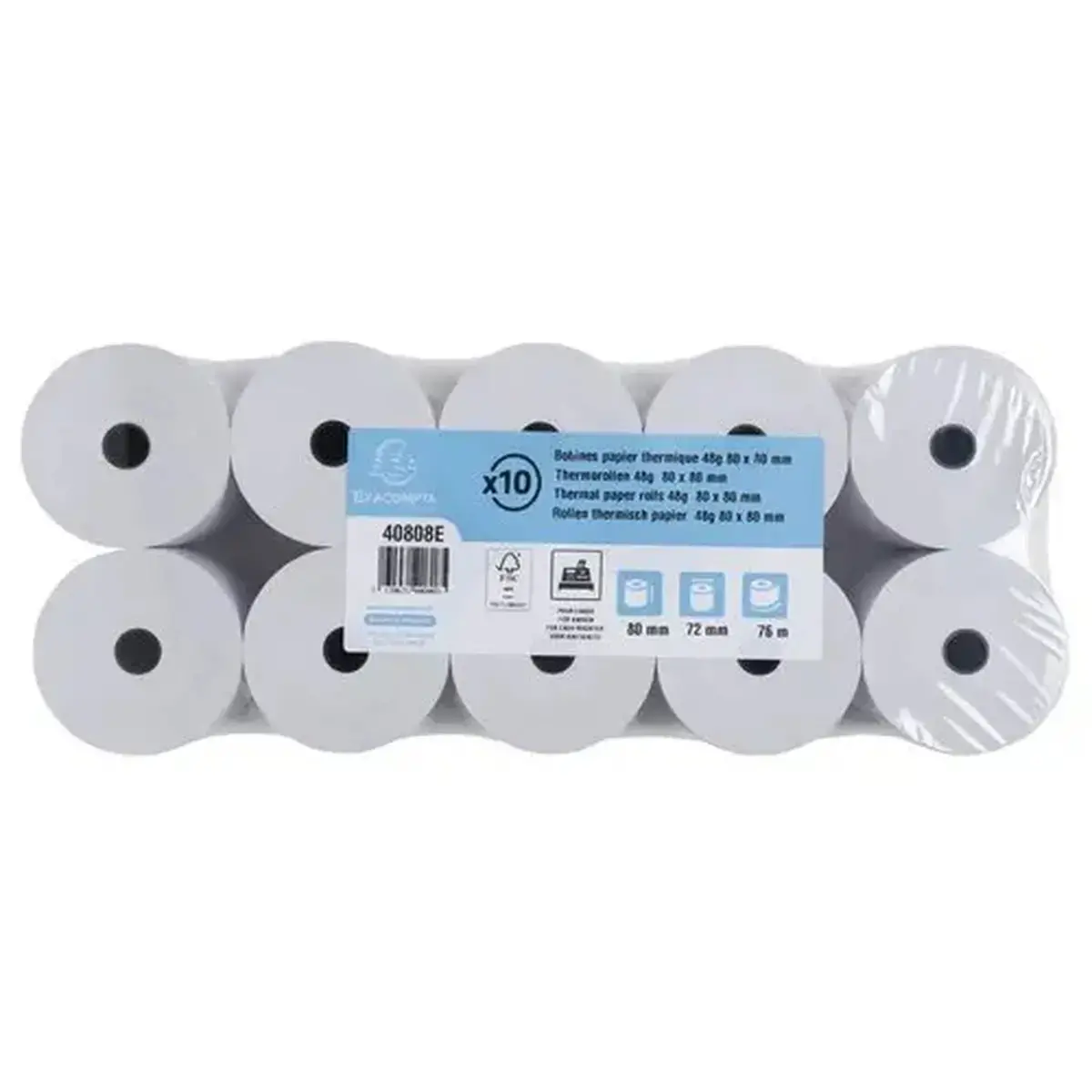 Bob 1pli therm 48g 80x72mm-76m photo du produit