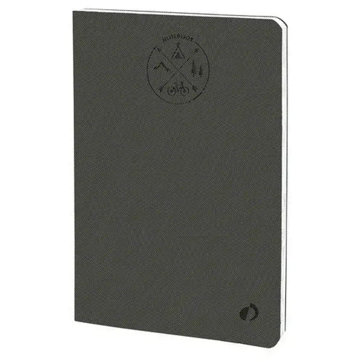 Agenda CARNET 21 ligné Everest gris anthracite - 15x21cm - QUO VADIS photo du produit