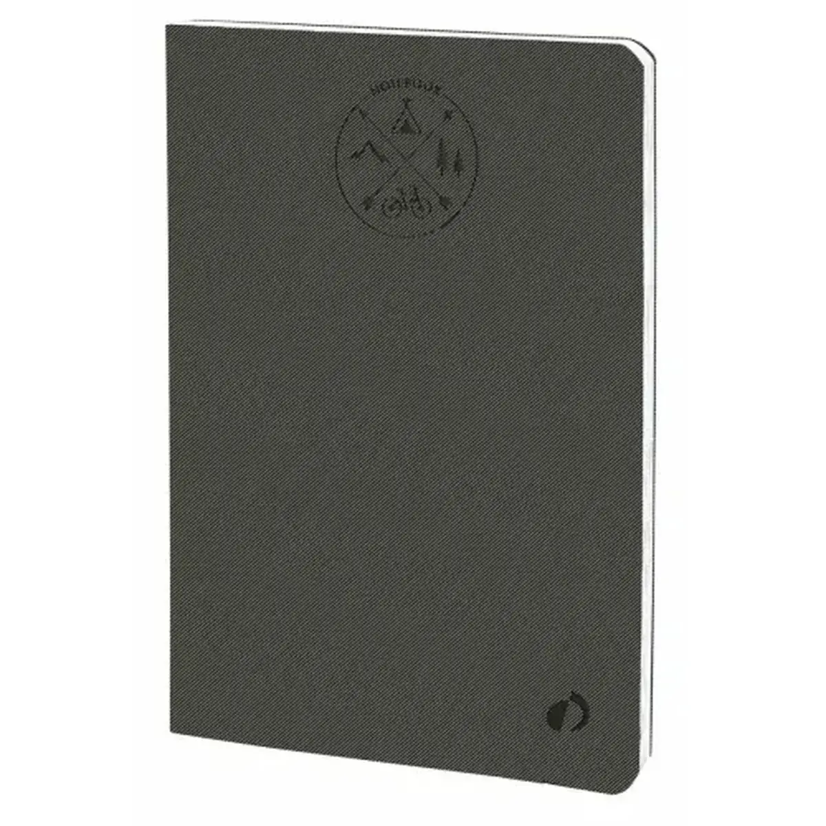 Agenda CARNET 21 ligné Everest gris anthracite - 15x21cm - QUO VADIS photo du produit
