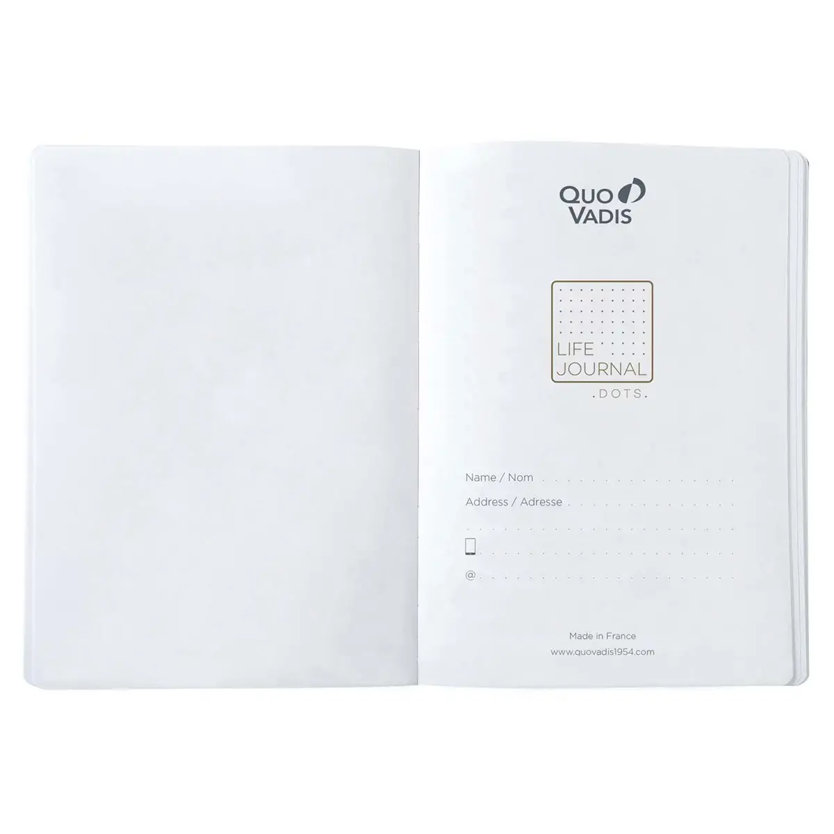 Agenda CARNET 21 dots LJ SLIM noir - 15x21cm - QUO VADIS photo du produit