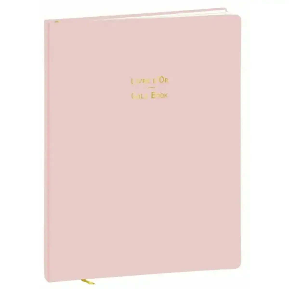 Agenda LIVRE OR 27 blanc non ligné Pastel rose - 21x27cm - QUO VADIS photo du produit