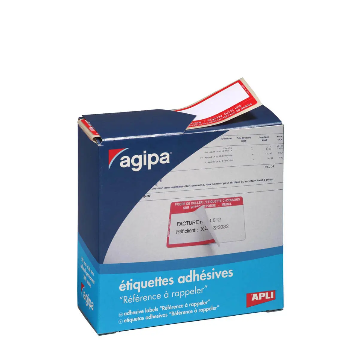 Etiquettes référence à rappeler 59x36 mm 500 u. photo du produit