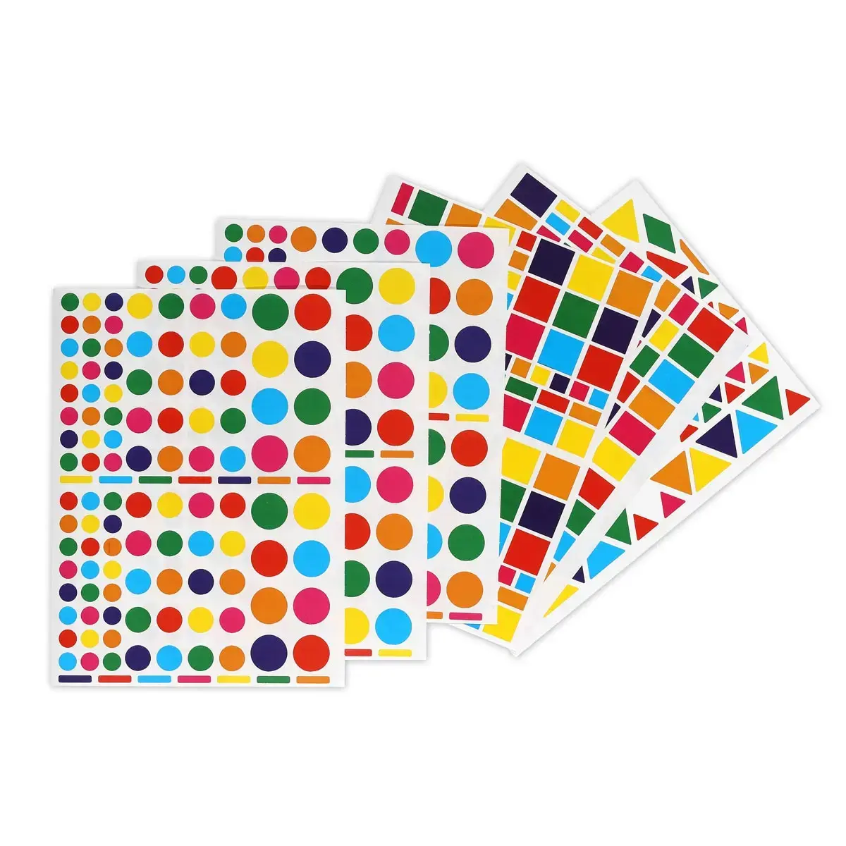 Gommettes enlevables formes et couleurs vives assorties 40 feuillesles - Apli photo du produit