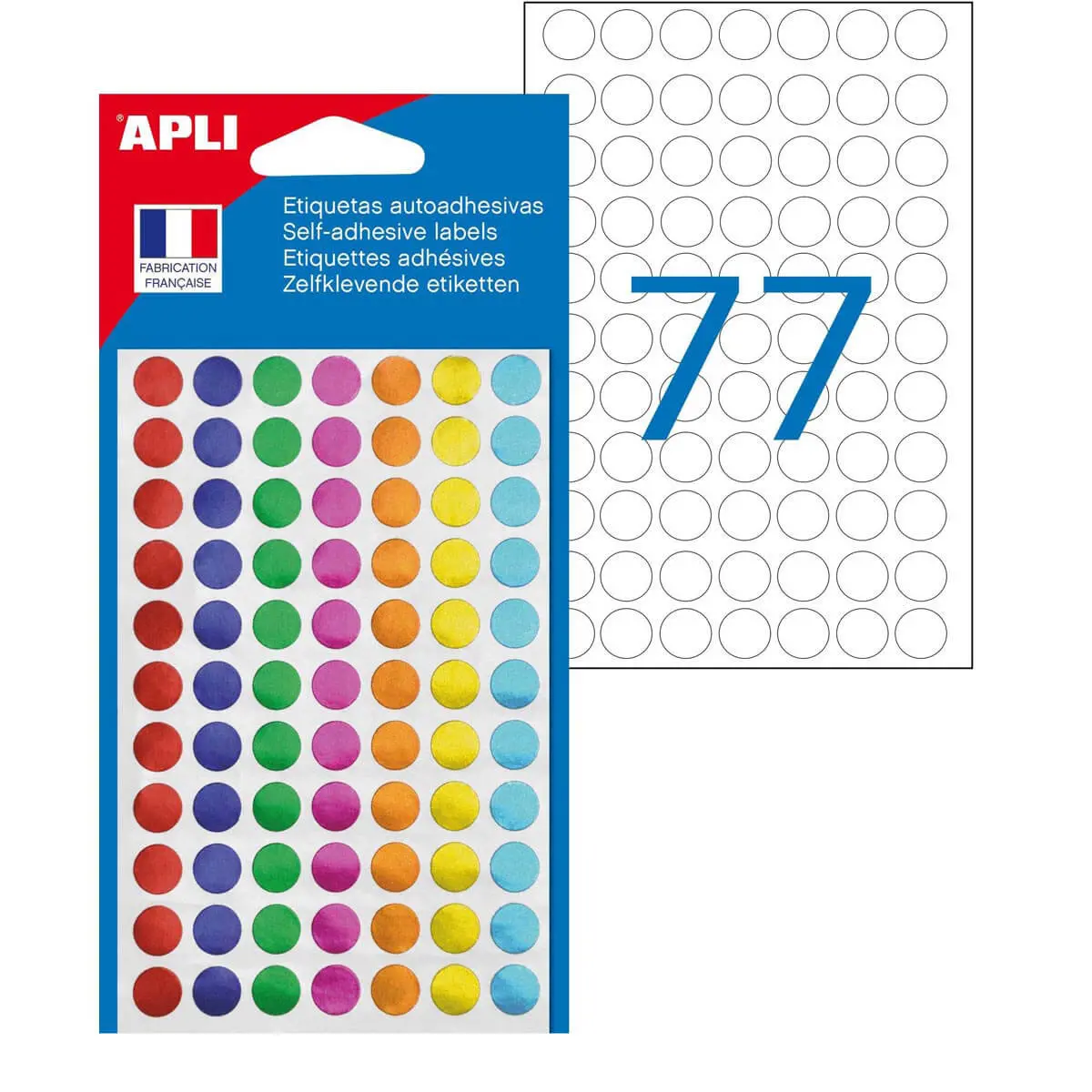Pastilles couleurs métalisées assorties Ø 8 mm 308 u. photo du produit
