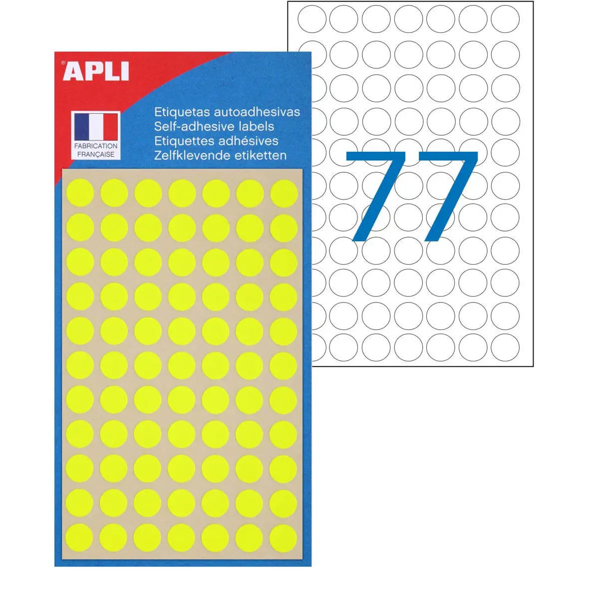 Pastilles jaune fluo Ø 8 mm 385 u. photo du produit