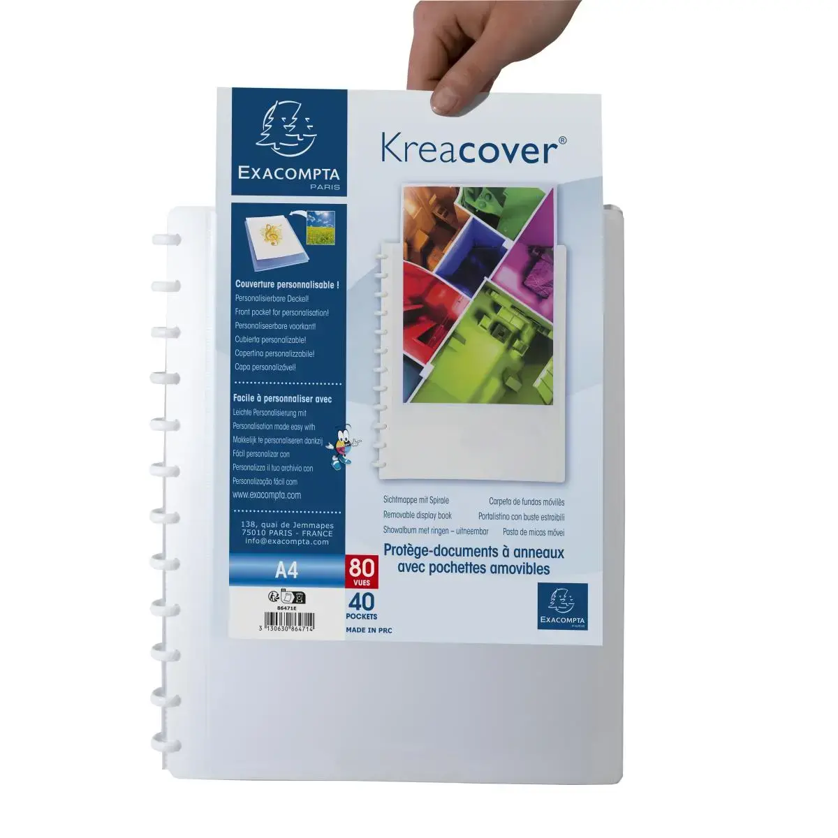 Prot. doc. amovible PP 80 v. KreaC blanc photo du produit