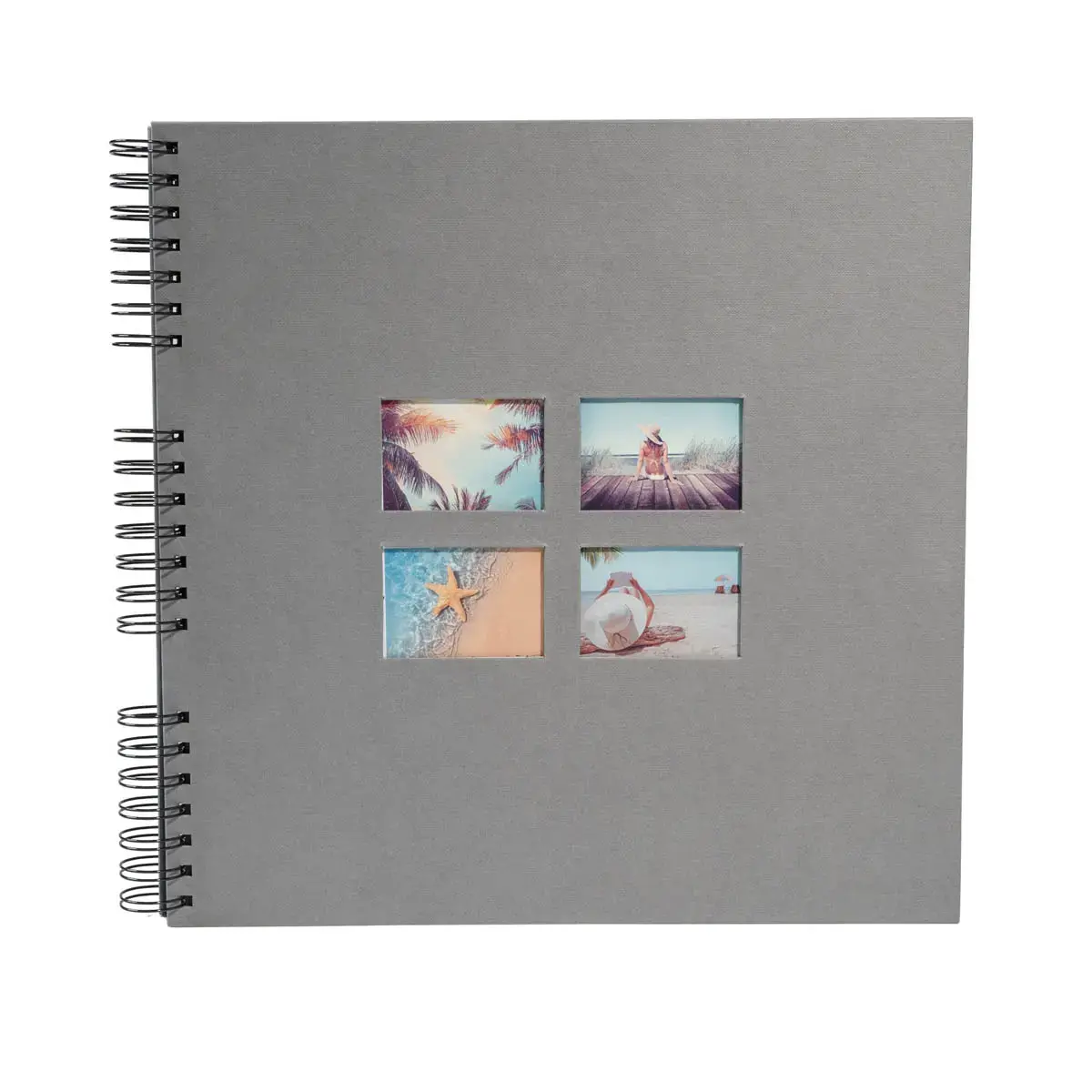 Alb spirale 60p noir 32x32cm MILANO Gris photo du produit