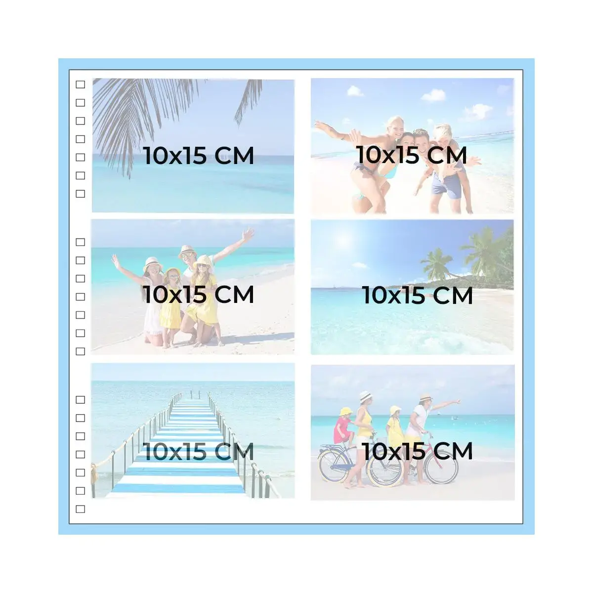 Album photos spirales - 60 pages - 32 x 32 cm - Orange - EXACOMPTA photo du produit