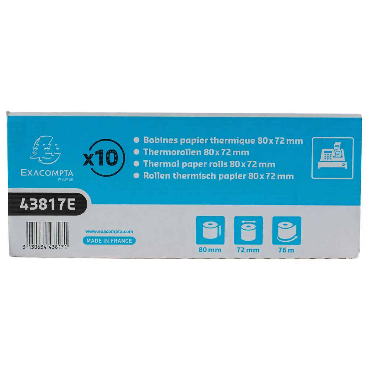Bob 1pli therm 55g 80x80mm-76m photo du produit