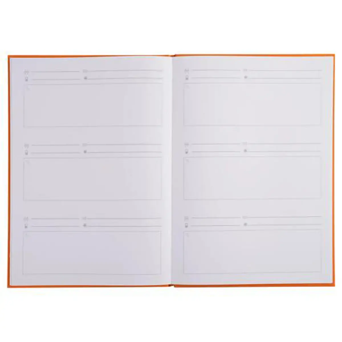 LIVRE DE REMERCIEMENT 96P.297X210.ORANGE photo du produit