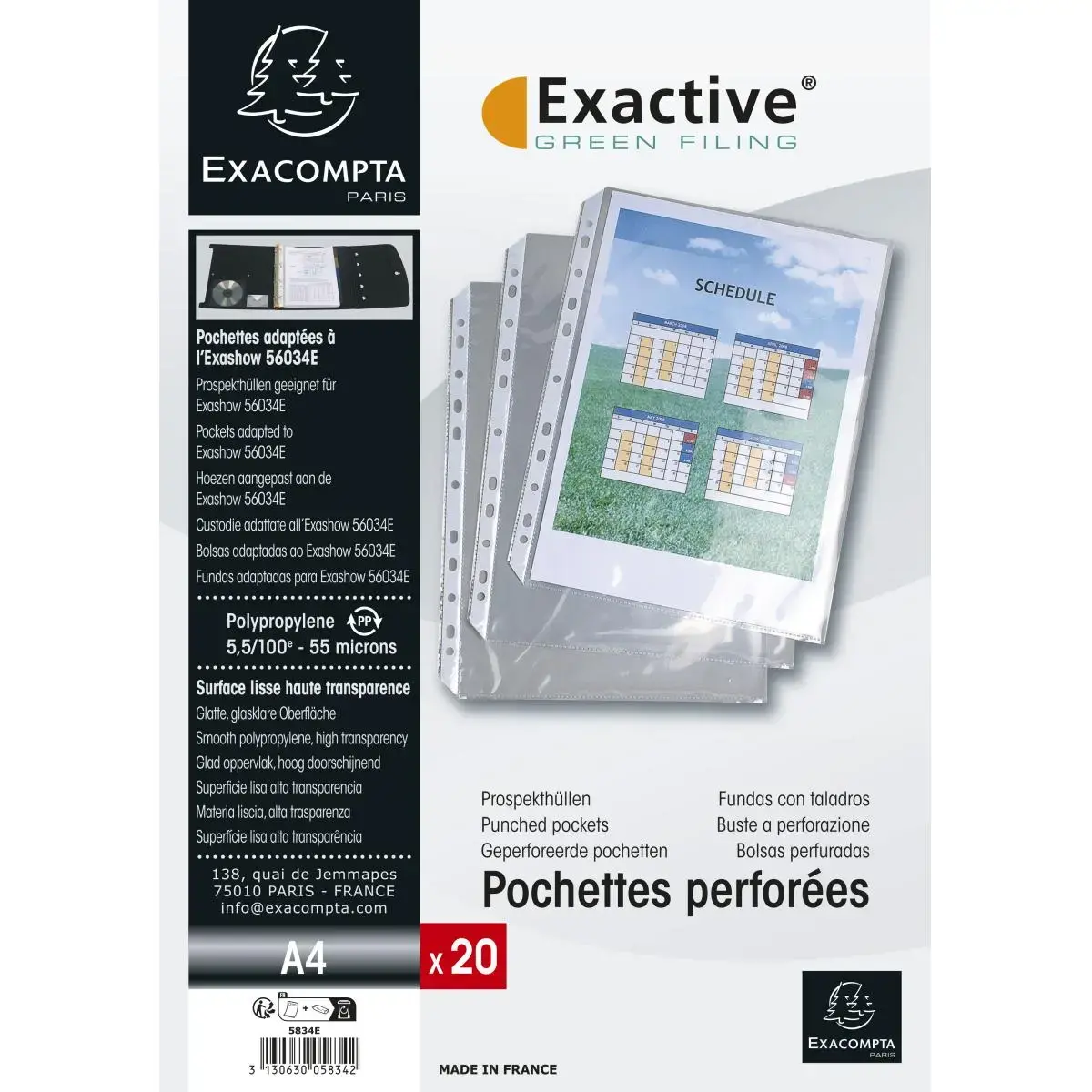 Sachet 20 poch. perforees pour EXACTIVE photo du produit