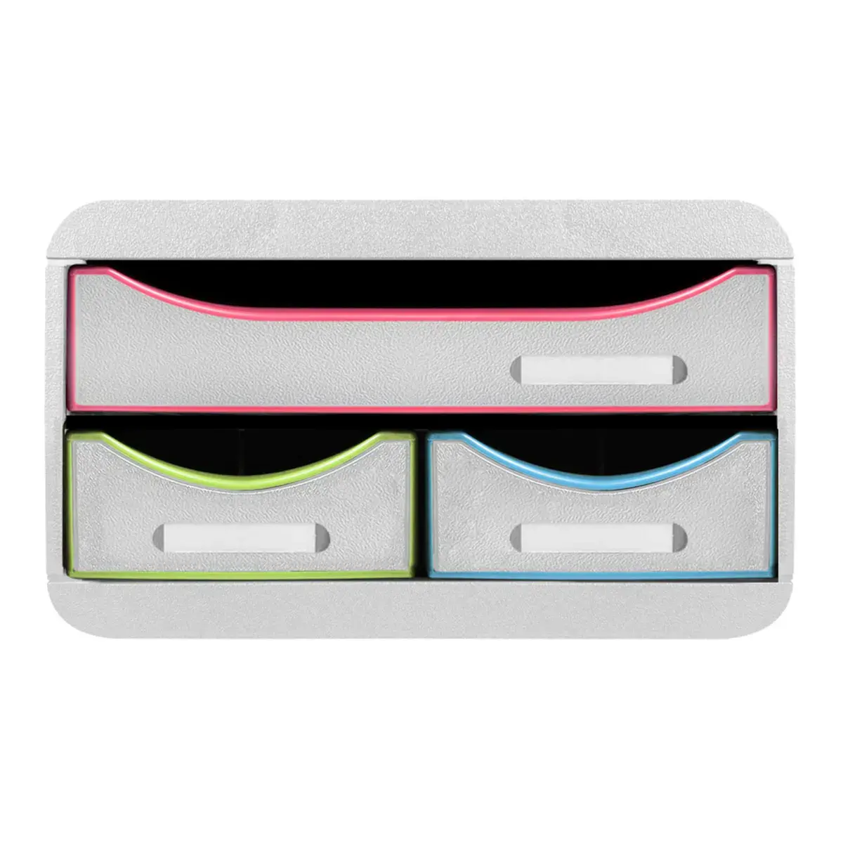 SMALL-BOX MINI 3 tiroirs blanc/arlequin/ photo du produit