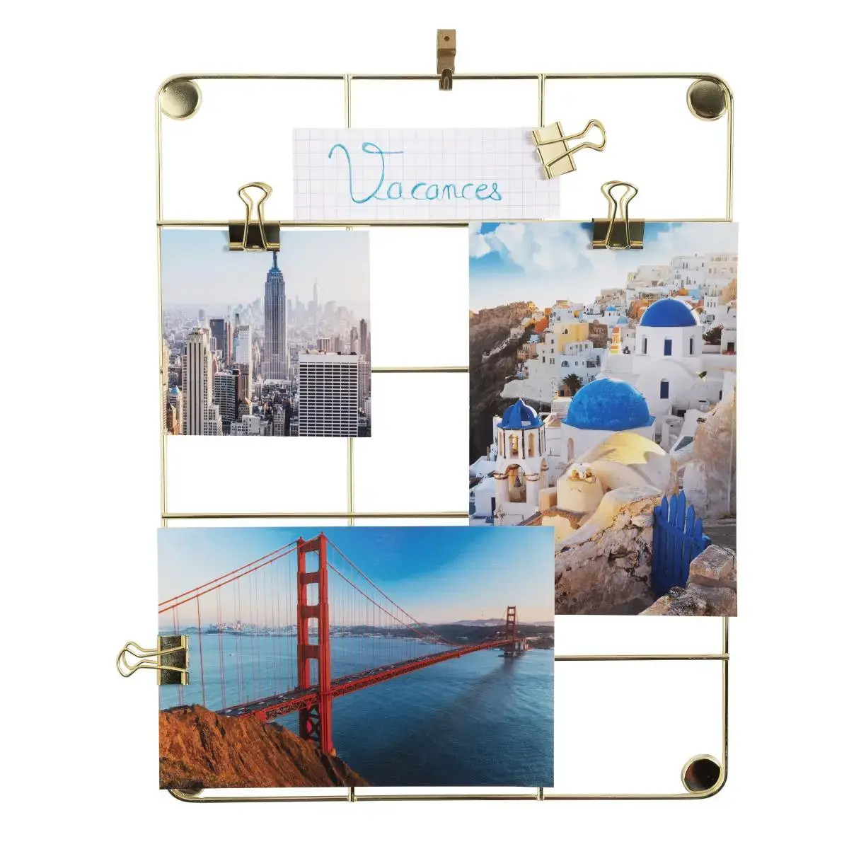 Tableau photo metal 217x281mm dore photo du produit