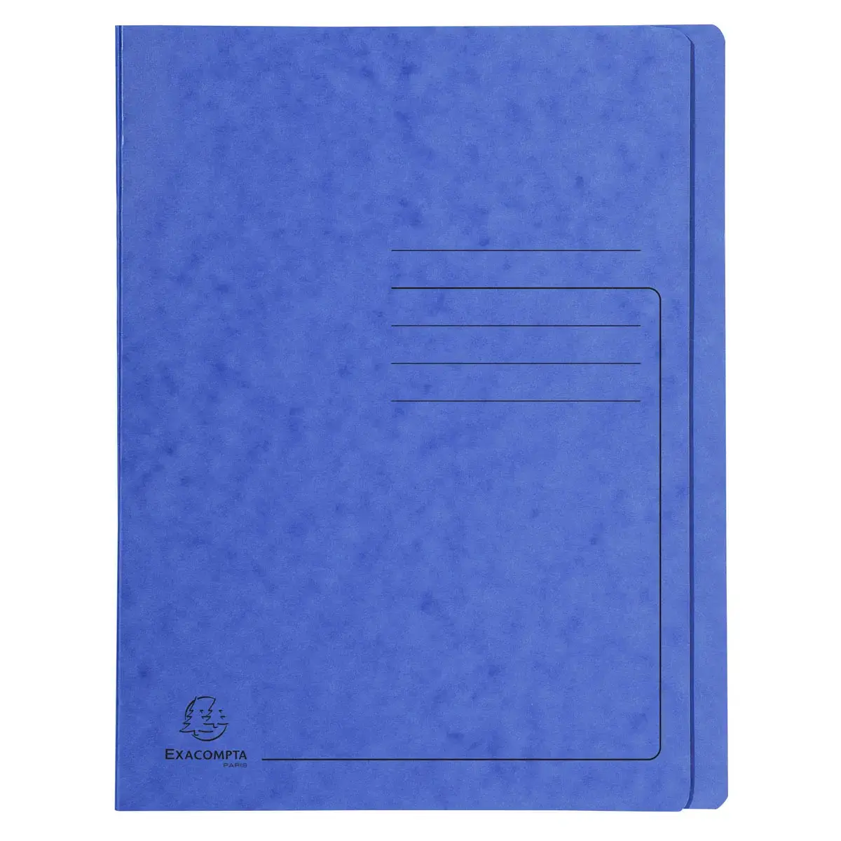 Chemise a lamelles C.L 355g A4 bleu photo du produit