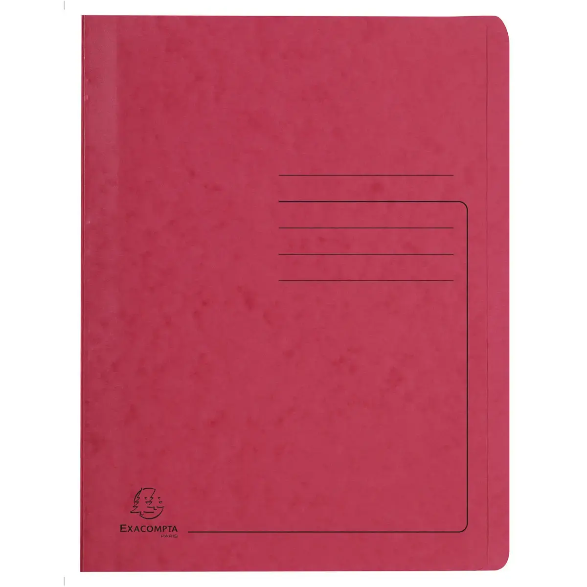 Chemise a lamelles C.L 355g A4 rouge photo du produit