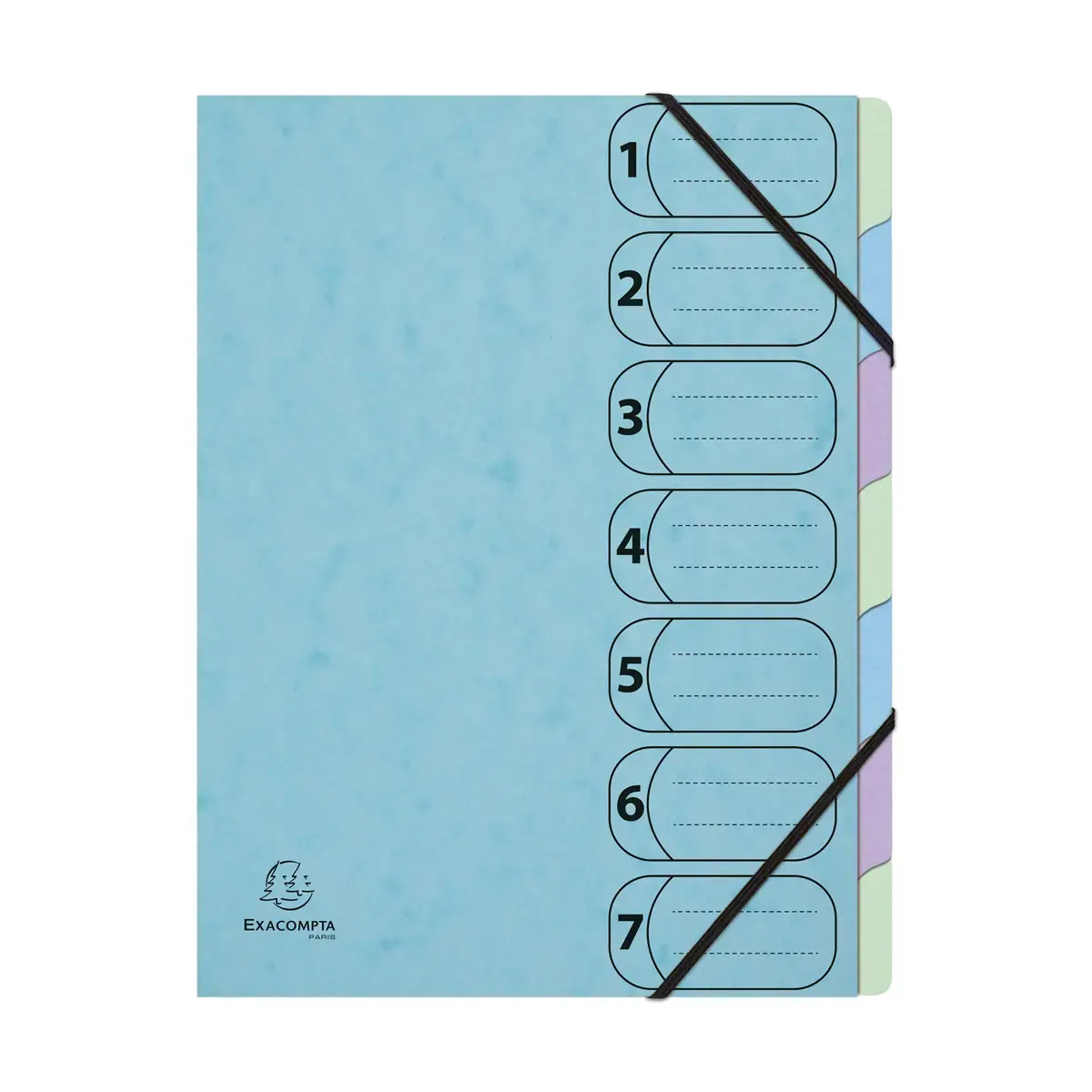 Trieur Harmonika 7 compart A4 AQUAREL photo du produit