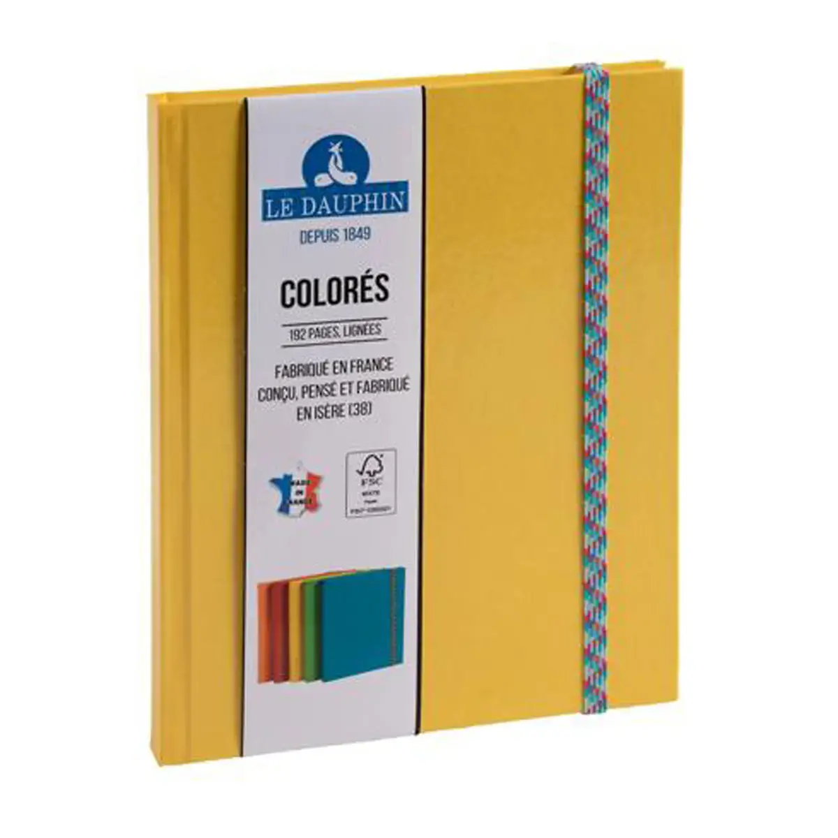 Carnet Iderama lign&eacute; - 22 x 17 cm - 192 pages - Jaune - FSC&reg; - Exacompta photo du produit