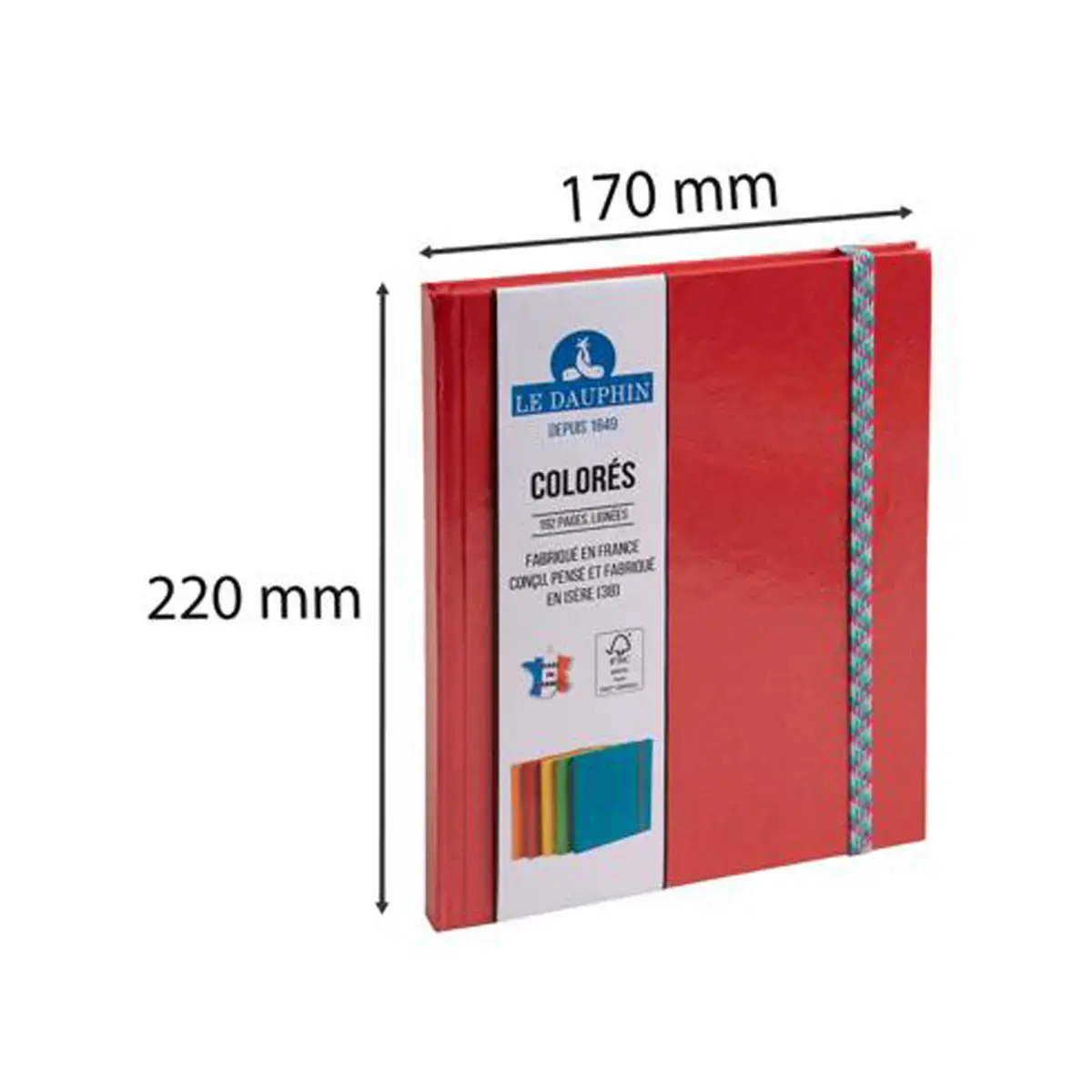 REG IDERAMA 220x170 192P LIGNE ROUGE FSC&reg; photo du produit