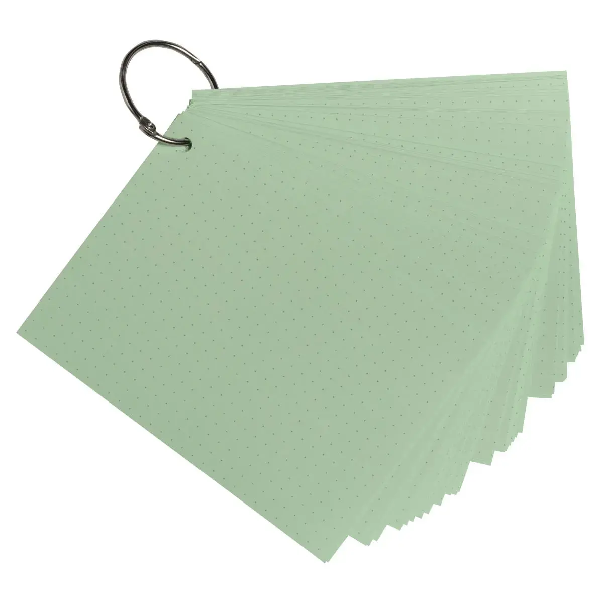 50 flashcards bristol A6 dots vert photo du produit