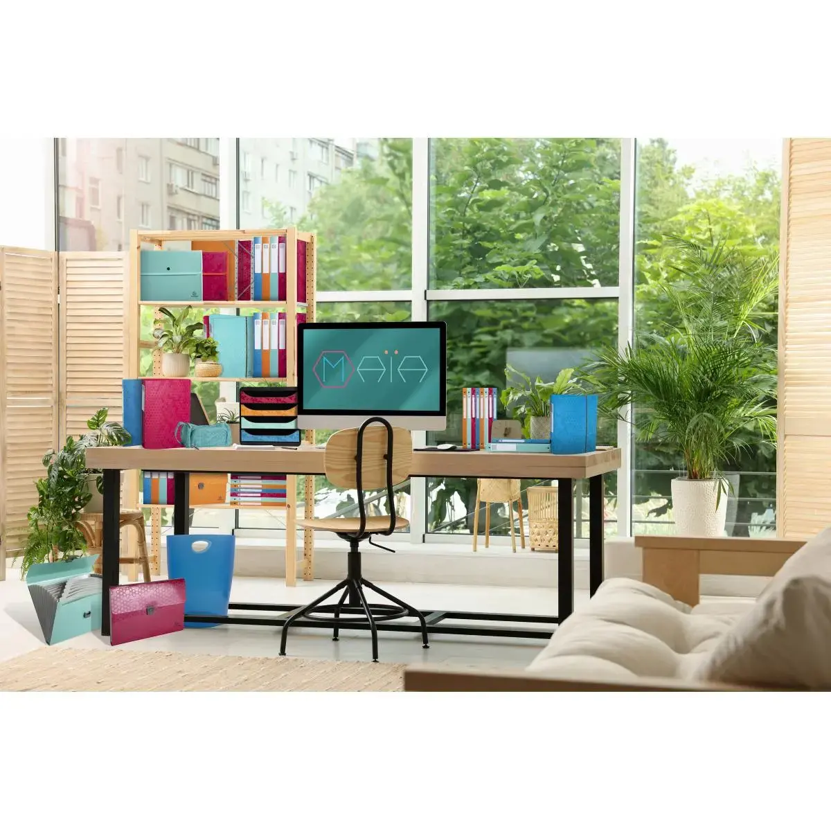 Classeur 2anx 30mm PP A4+ Maia col.ass. photo du produit