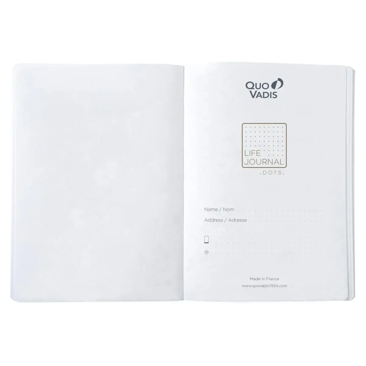 CARNET 21 dots Life Journal prune El photo du produit