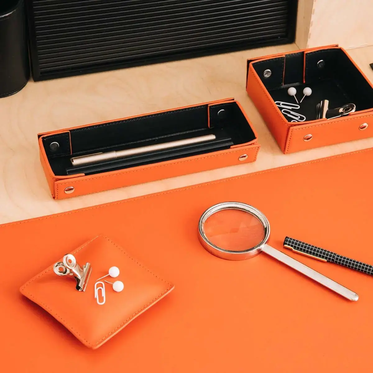 KIT BUREAU Satiny marine photo du produit