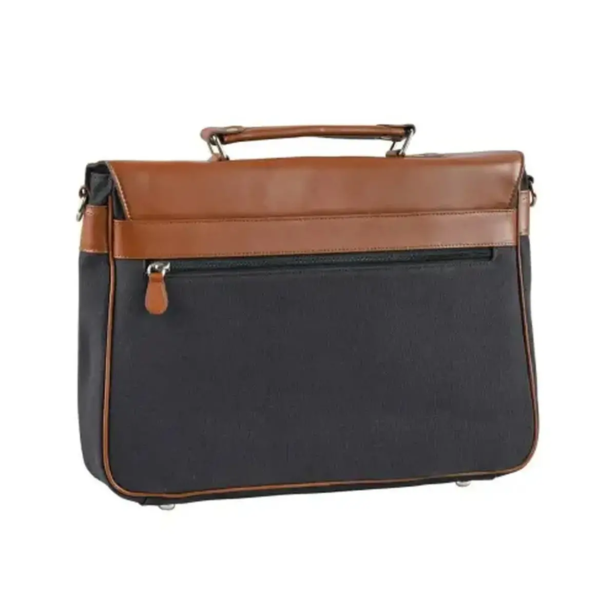 SACOCHE FERMOIR METAL S1829 bleu marron photo du produit