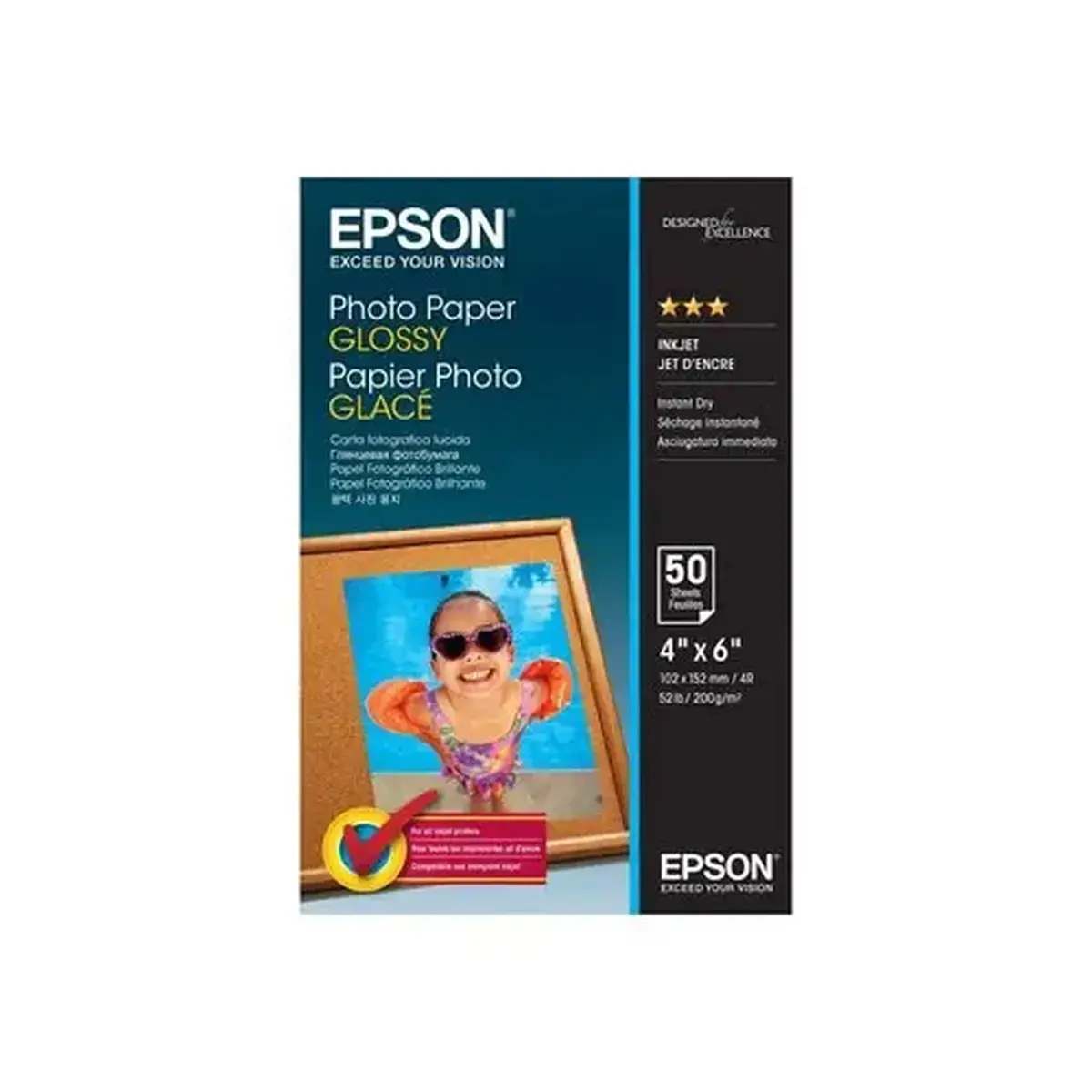 EPSON PAPIER Jet d'encre PH BRILLANT 10X15 photo du produit