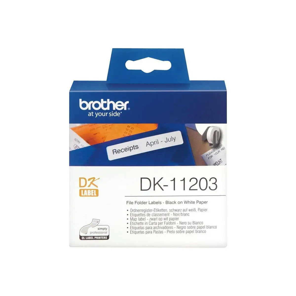 BROTHER étiquettes 17X87MM PK300 photo du produit