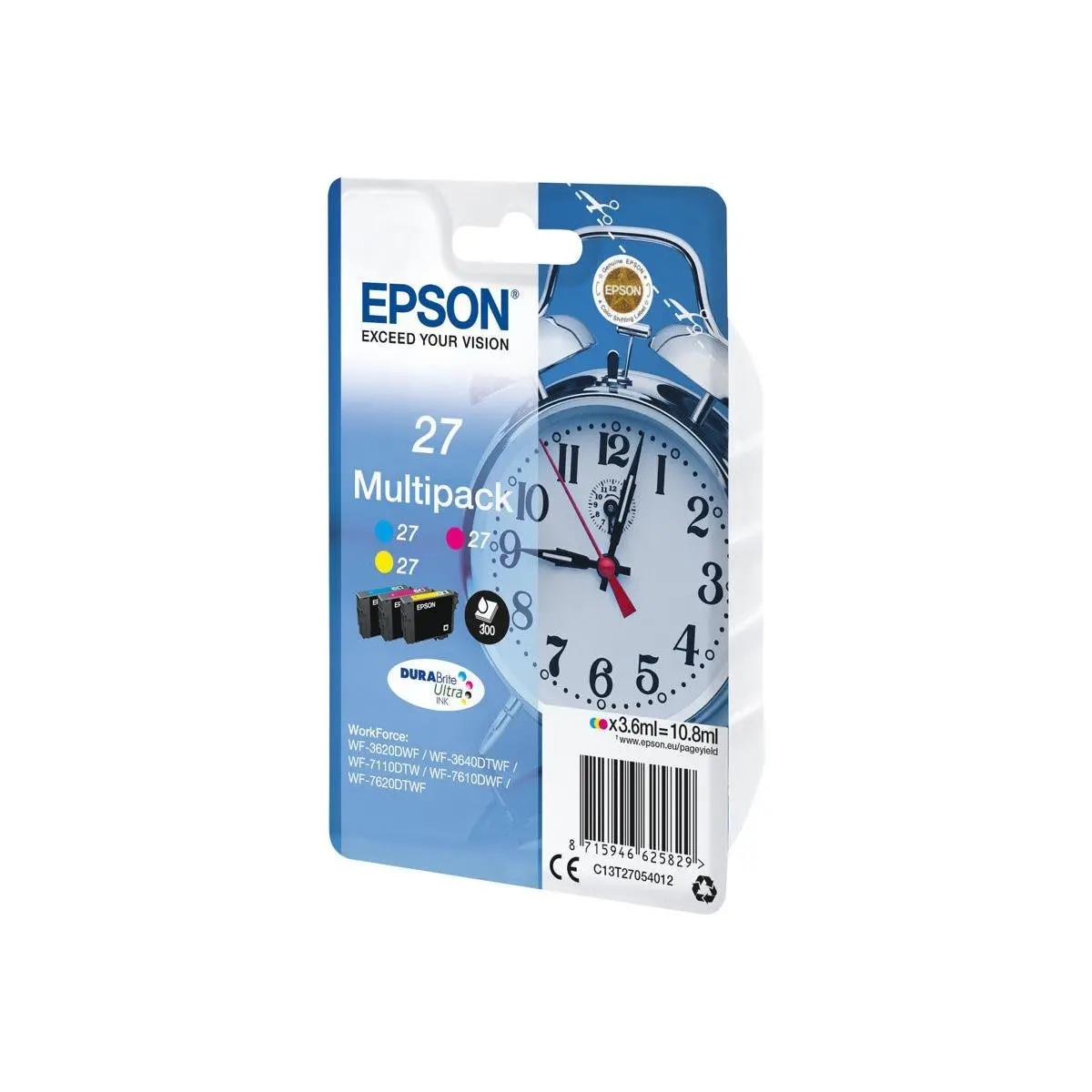 EPSON Jet d'encre 27 C.M.J 300P MULTIPACK photo du produit