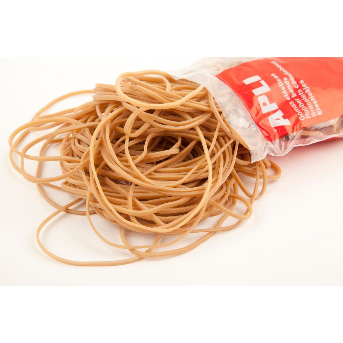 Sachet de bracelets &eacute;lastiques en caoutchouc &Oslash; 120 x 2 mm - 1 kg - Apli photo du produit
