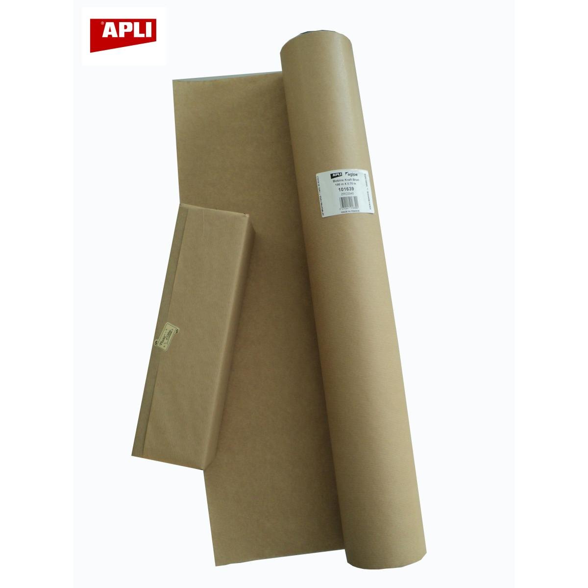 Bobine papier kraft 0.70x100m brun photo du produit