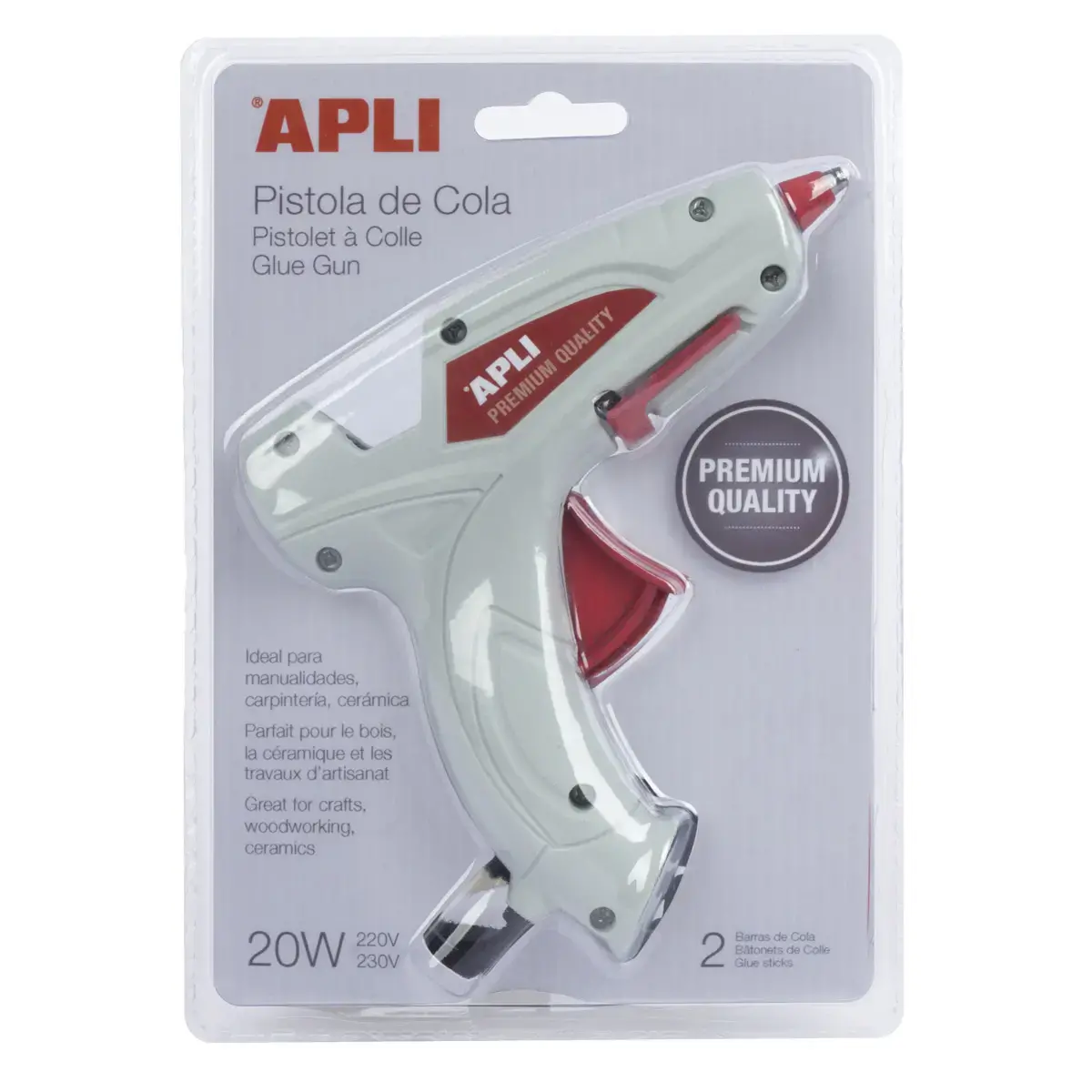 P.PISTOLET A COLLE 20W PREMIUM+2 BARRES photo du produit