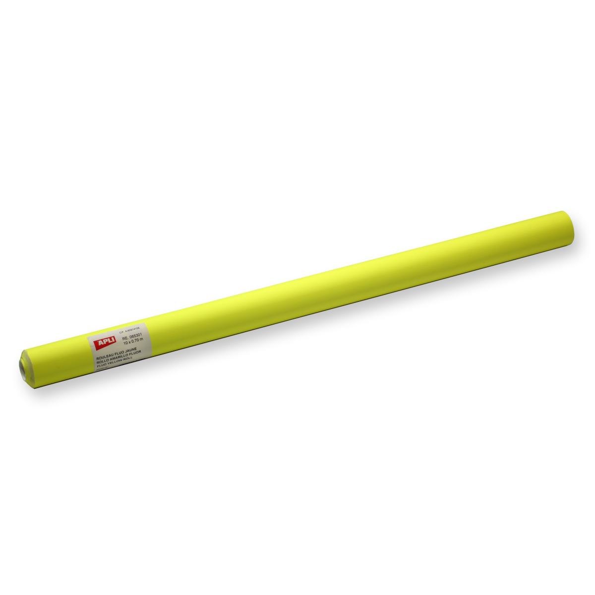 ROULEAU FLUO 10M X 0.70 JAUNE 90g/m photo du produit