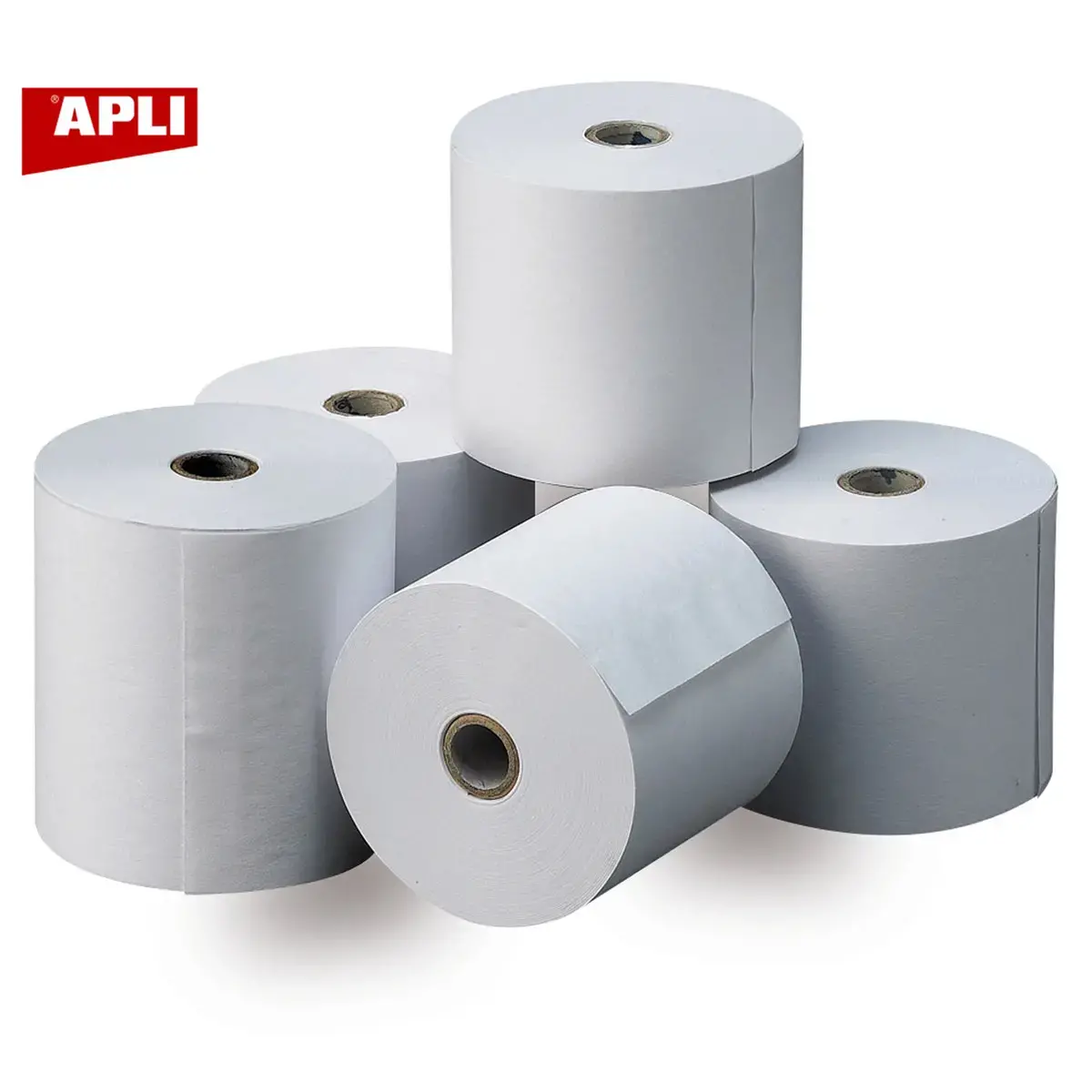 Lot de 8 bobines de papier thermique 48 g/m² - 80 x 80 x 12 mm - Apli photo du produit