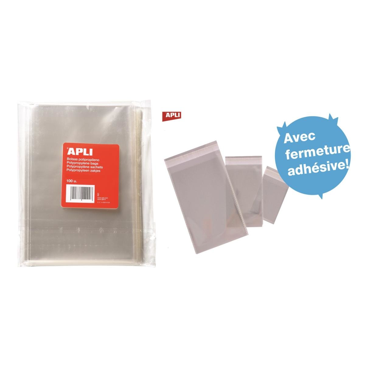 S.pp fermetures adhesives 100u.120x180mm photo du produit