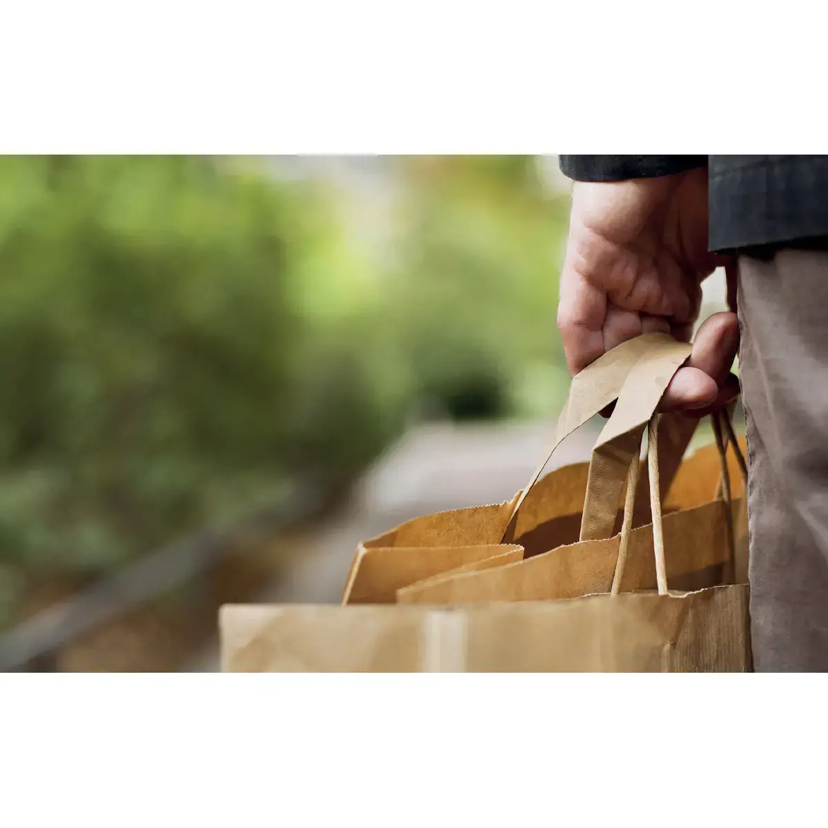 Paq 50 sacs 18x8x21 kraft brun photo du produit