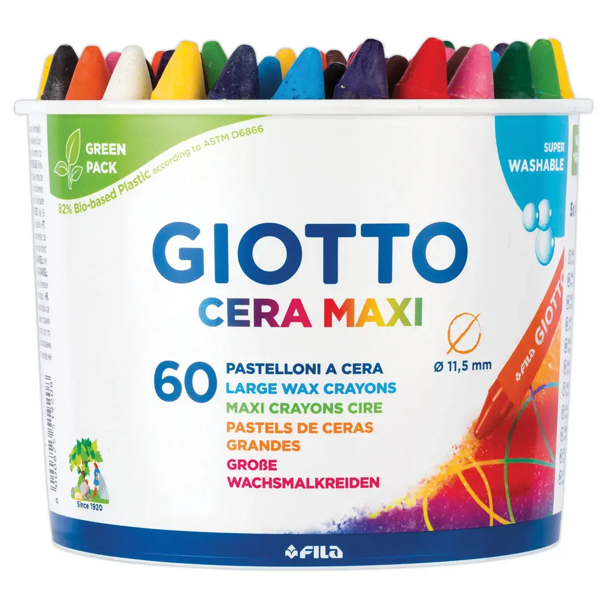 60 Craies &agrave; la cire Cera Maxi - GIOTTO photo du produit