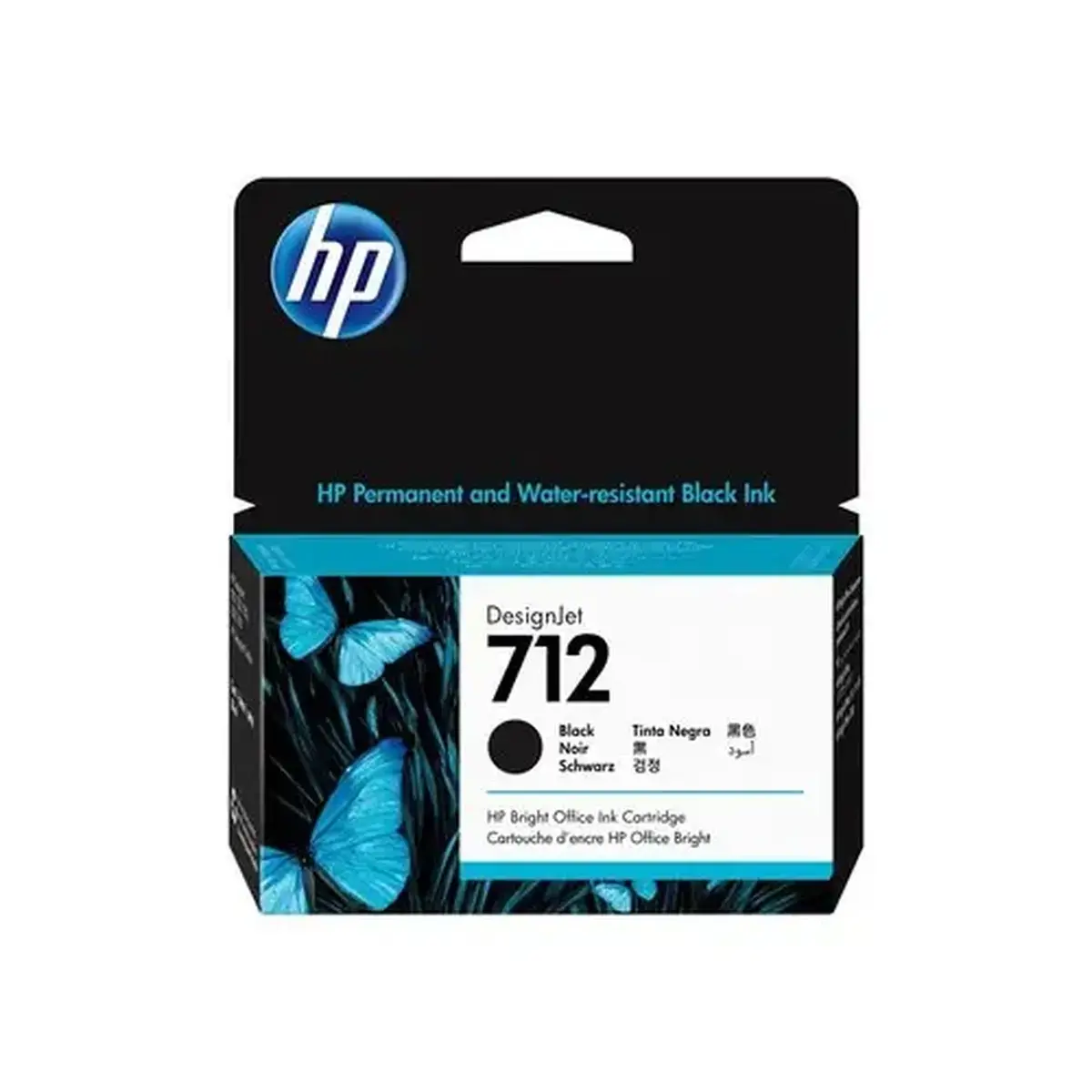 Cartouche d'encre 712 DesignJet noire 38 ml - HP photo du produit